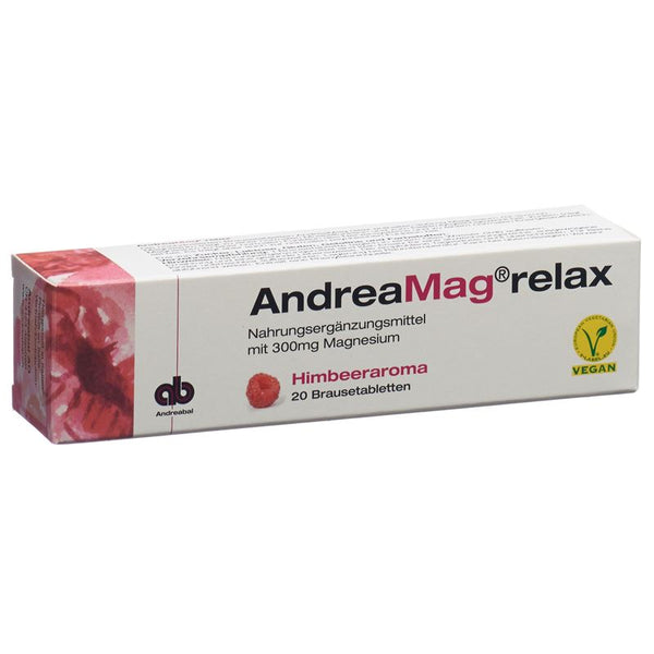 ANDREAMAG relax Brausetabl Himbeeraroma 20 Stk