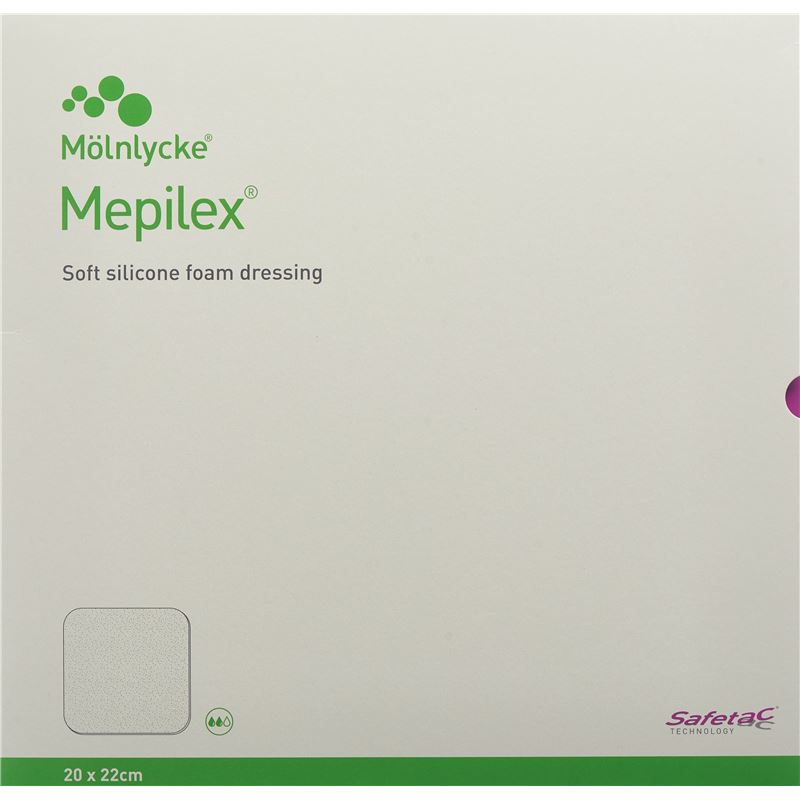 MEPILEX Schaumverband Safetac 20x22cm Si neu 5 Stk