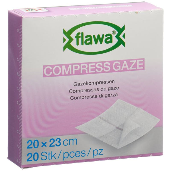 FLAWA Gazekompressen geschn 20x23cm keimred 20 Stk