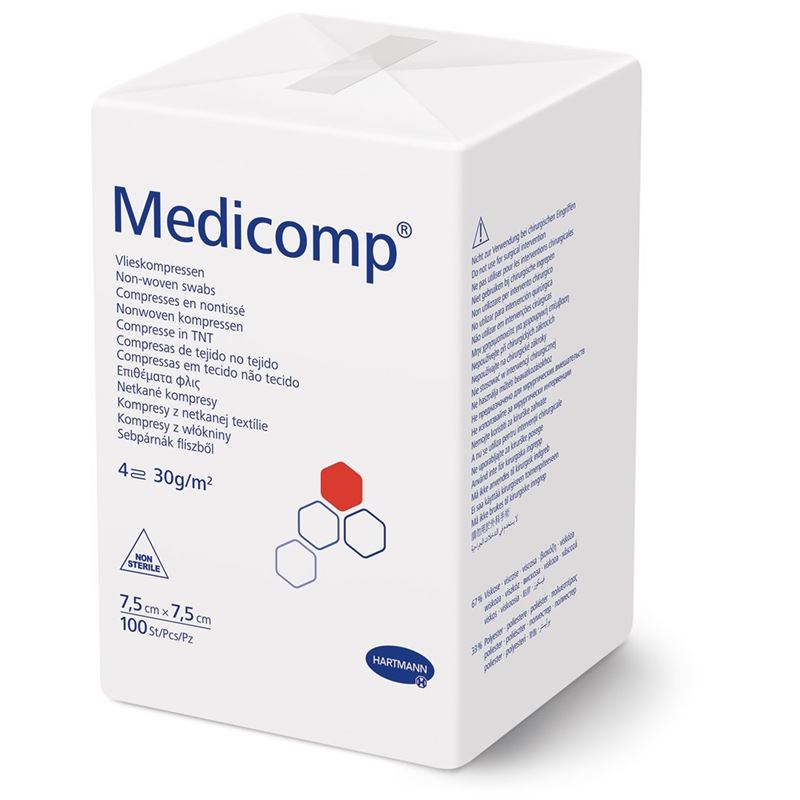 MEDICOMP 4 fach S30 7.5x7.5cm unsteril 100 Stk