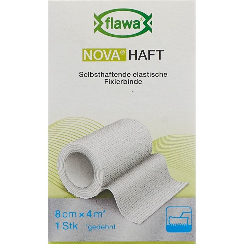 FLAWA NOVA Haft kohäsive Gazebinde 8cmx4m