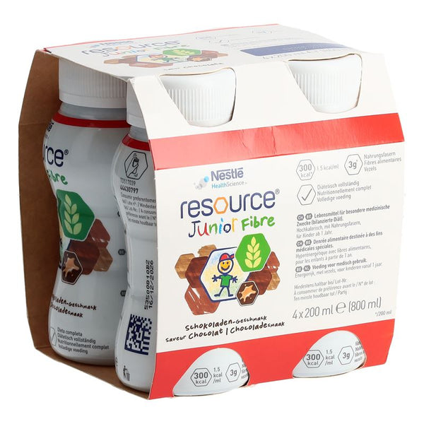 RESOURCE Junior Fibre Schokolade 4 Fl 200 ml