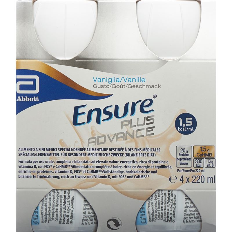 ENSURE Plus Advance Vanille 4 x 220 ml