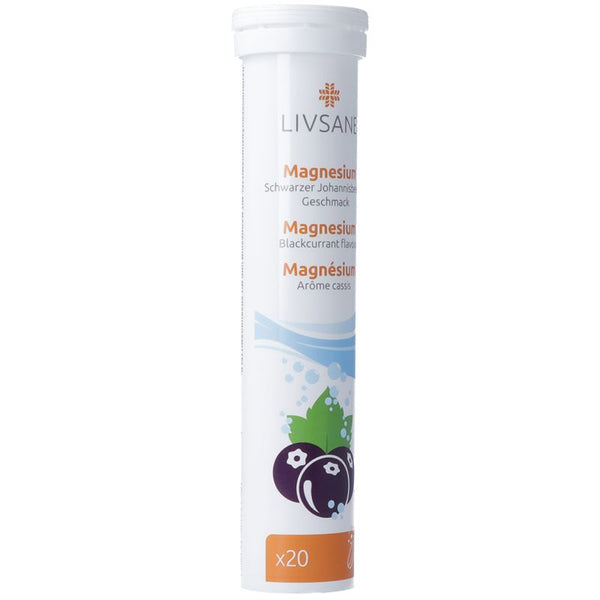 LIVSANE Magnesium Schwarzer Johannisbeeren 20 Stk