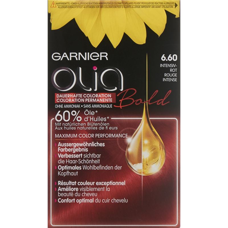 OLIA Haarfarbe 6.6 Intensiv Rot