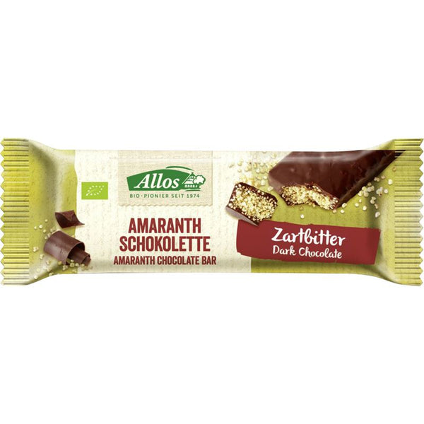 ALLOS Amaranth Schokolette Riegel Zartbitter 25 g