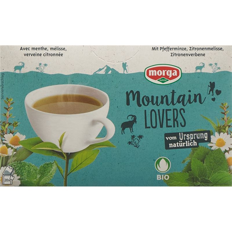 MORGA Mountain Lovers Tee m/H Bio Knospe 20 Stk