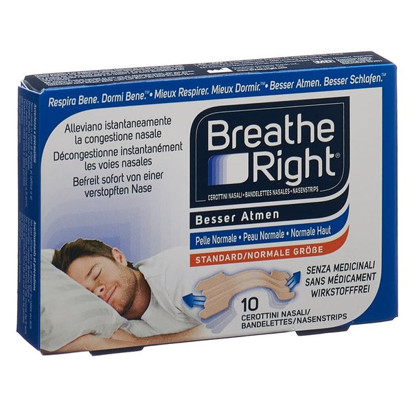 BREATHE RIGHT Nasenpflaster TAN S/M 10 Stk