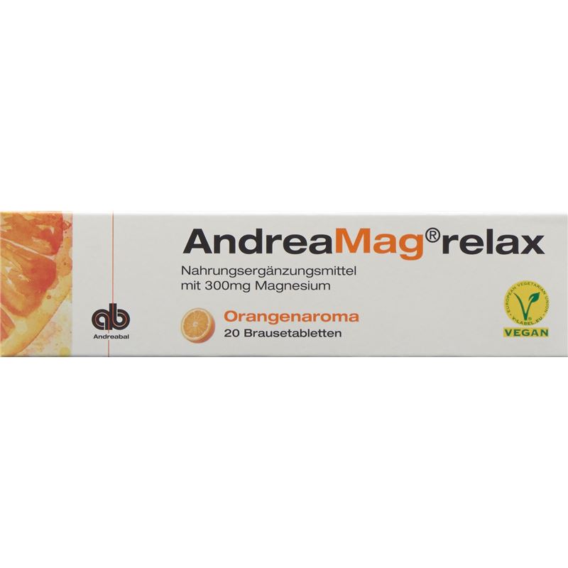 ANDREAMAG relax Brausetabl Orangenaroma 20 Stk