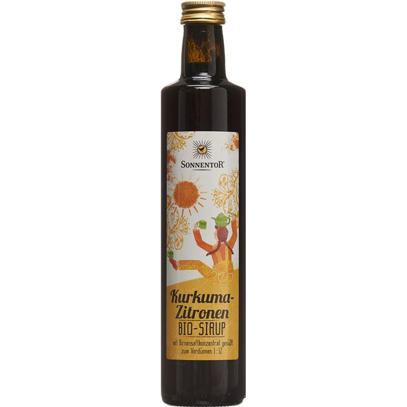 SONNENTOR Kurkuma-Zitronen Sirup BIO 500 ml