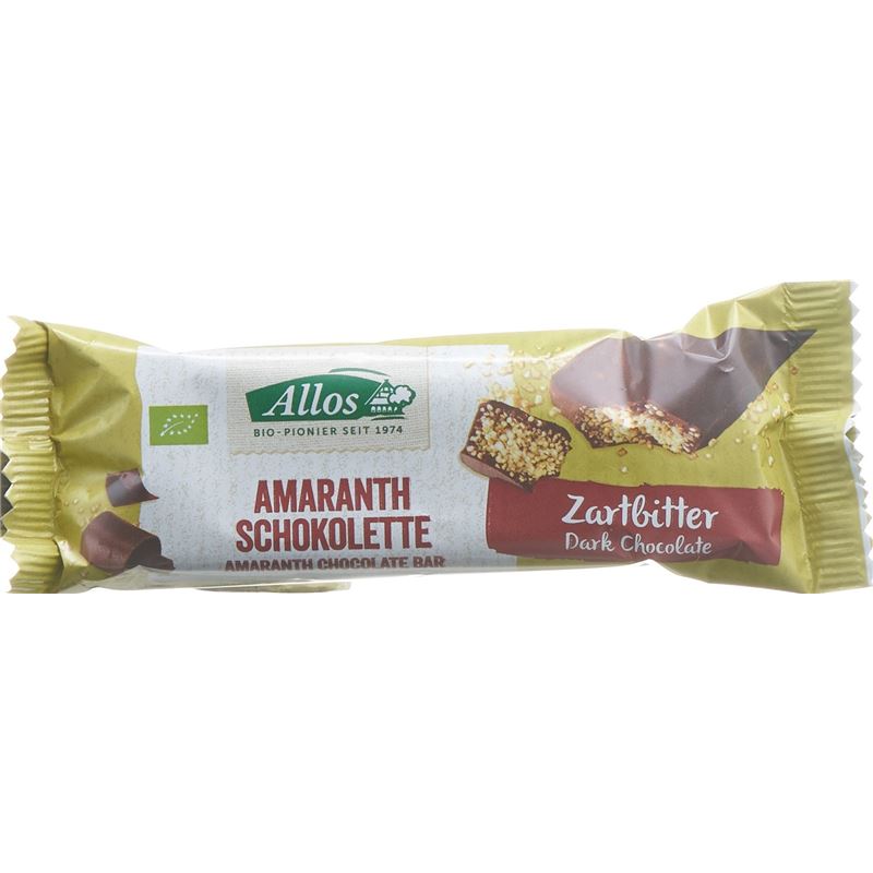 ALLOS Amaranth Schokolette Riegel Zartbitter 25 g