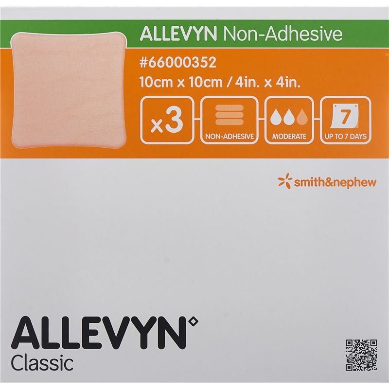ALLEVYN NON-ADH Wundverband 10x10cm 3 Stk
