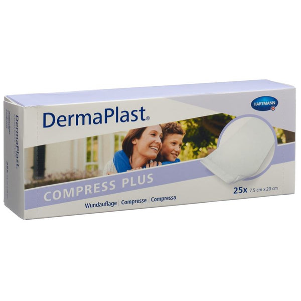 DERMAPLAST Compress Plus 7.5x20cm 25 Stk