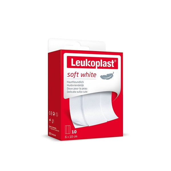 LEUKOPLAST soft white 6x10cm 10 Stk