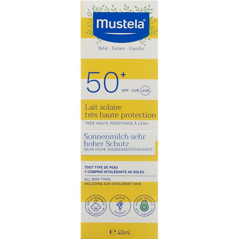 MUSTELA Sonnenschutz Sonnenmilch LSF50+ Tb 40 ml