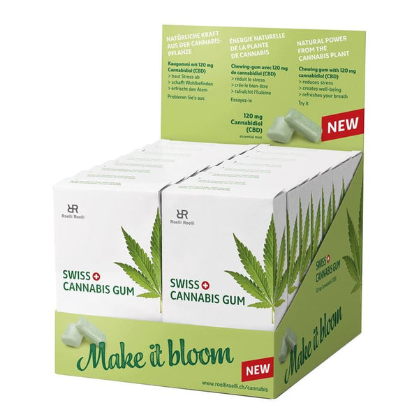 SWISS CANNABIS Gum 120 mg CBD Mint 16 x 24 Stk