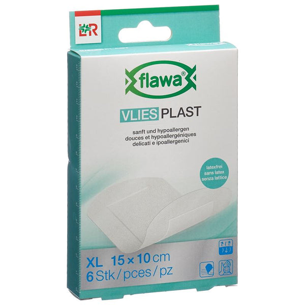 FLAWA Vlies Plast Pflasterstrips 10x15cm 6 Stk