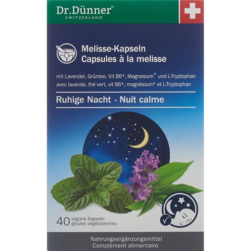 DÜNNER Melisse ruhige Nacht Kaps 40 Stk