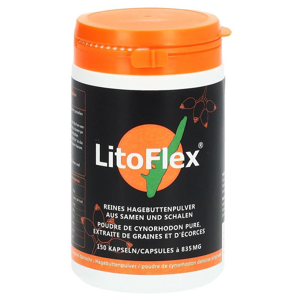 LITOFLEX orig dänisch Hagenbuttenpul Kaps 150 Stk
