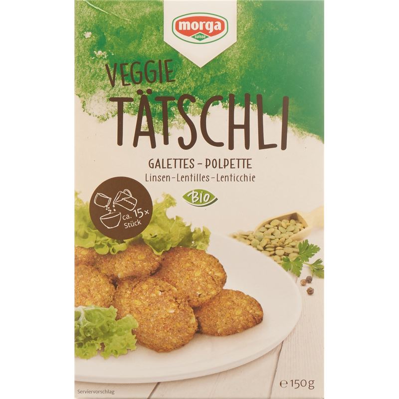MORGA Linsentätschli glutenfrei Bio 150 g