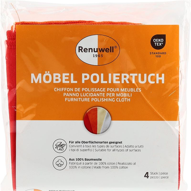 RENUWELL Möbel-Poliertuch Btl 4 Stk