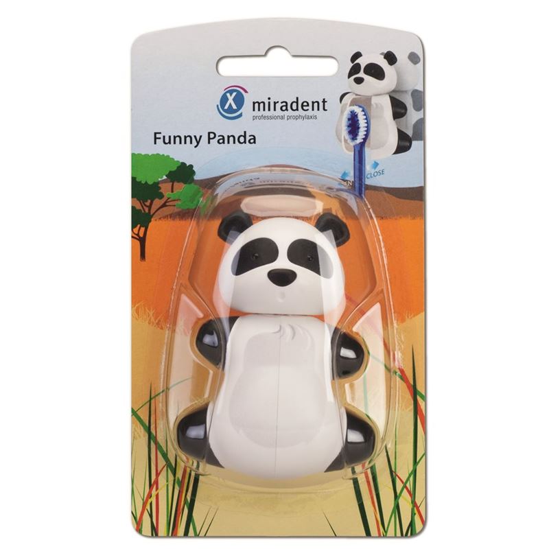 MIRADENT Funny Animal Zahnbürstenhalter Panda