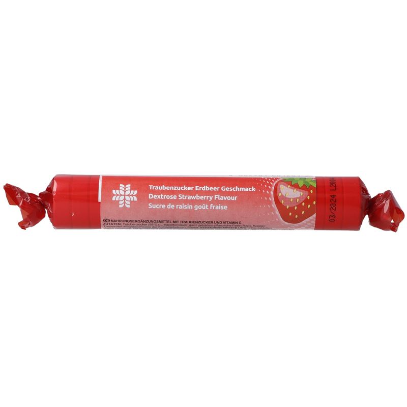 LIVSANE Traubenzucker Erdbeer Rolle 17 Stk