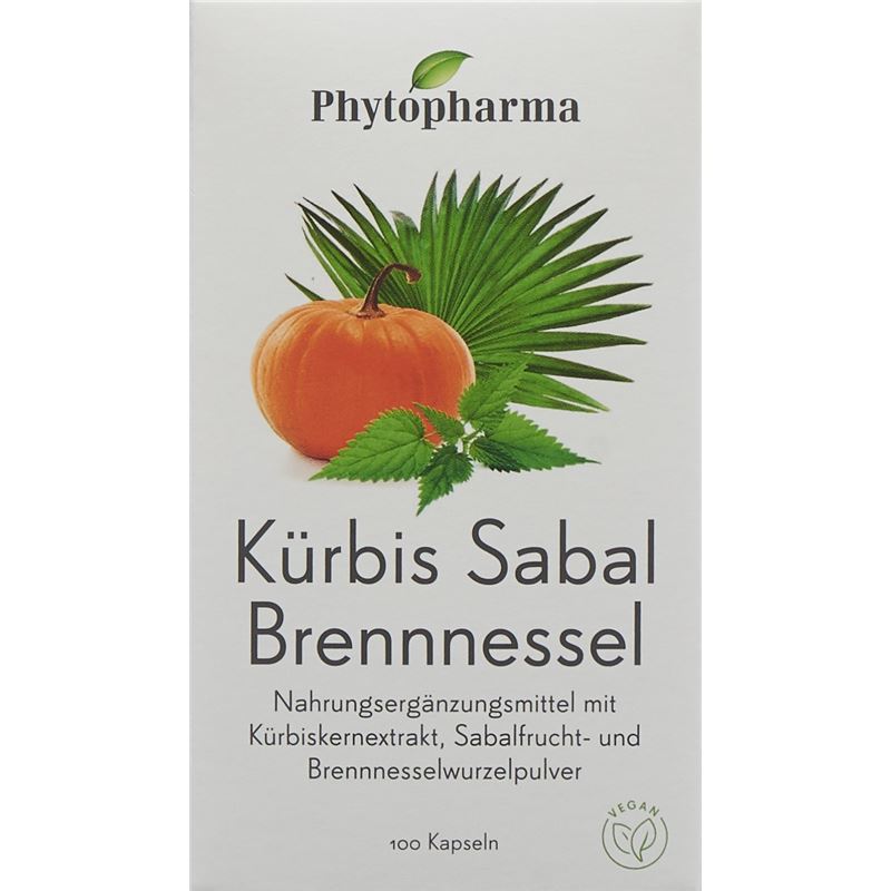 PHYTOPHARMA Kürbis Sabal Brennnessel Kaps 100 Stk