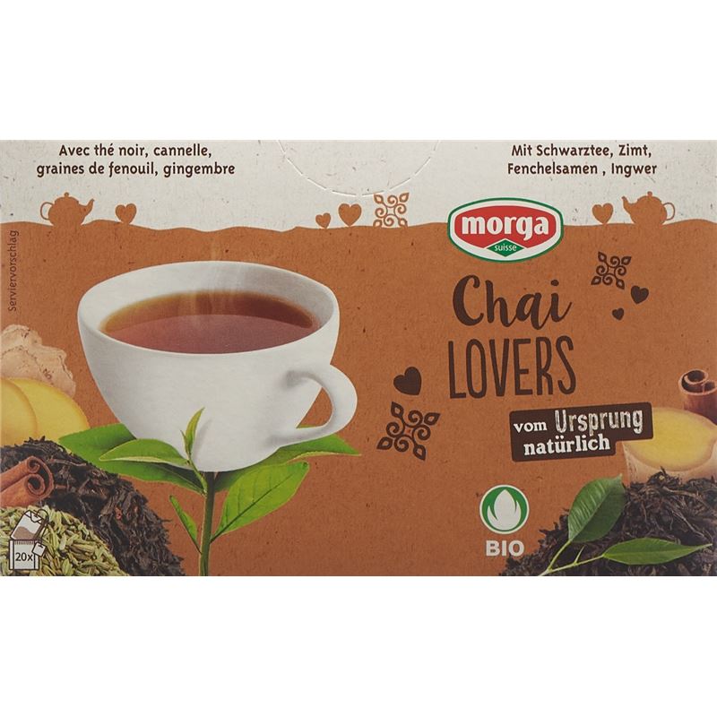 MORGA Chai Lovers Tee m/H Bio Knospe Btl 20 Stk