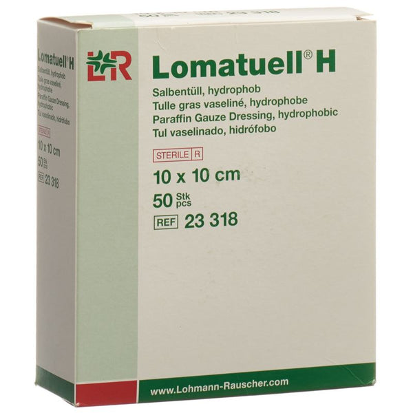 LOMATUELL H Salbentüll 10x10cm steril 50 Stk