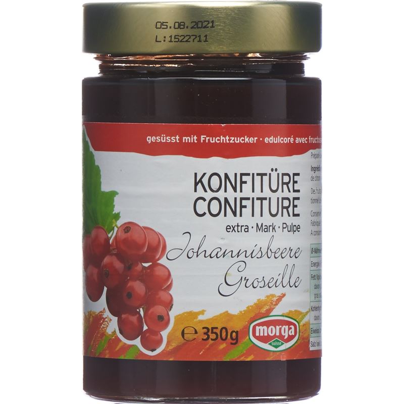 MORGA Konfitüre Johannisbeermark Fruchtz 350 g