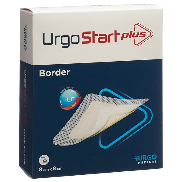 URGOSTART Plus Border Wundauflage 8x8cm 10 Stk