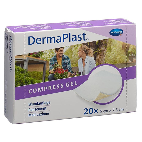 DERMAPLAST Compress Gel 5x7.5cm 20 Stk