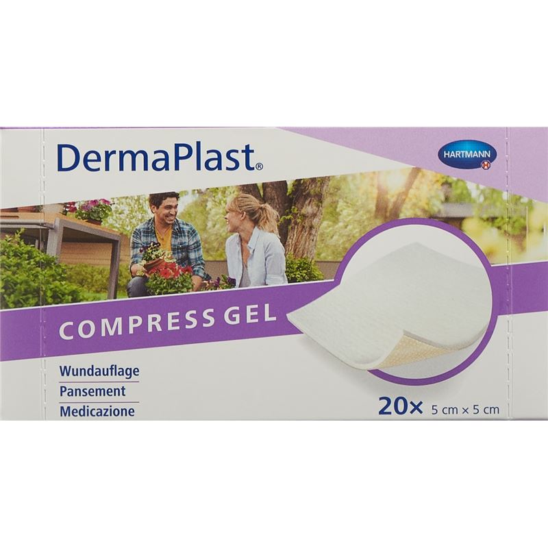 DERMAPLAST Compress Gel 5x5cm 20 Stk