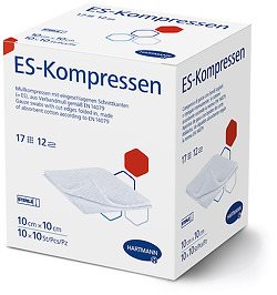 HARTMANN ES-Kompresse 10x10cm 12f st 100 Stk