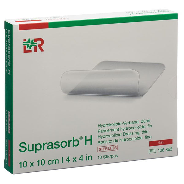 SUPRASORB H Dünn 10x10cm 10 Stk