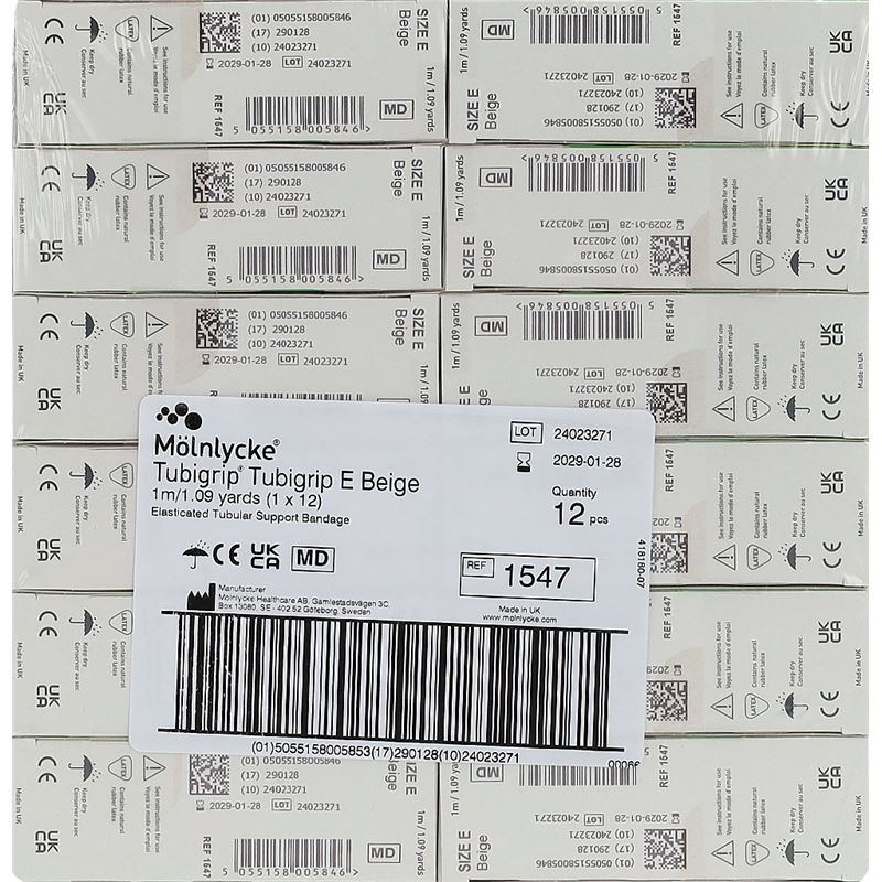 TUBIGRIP Schlauchbandage E 1mx8.75cm bei 12 Stk