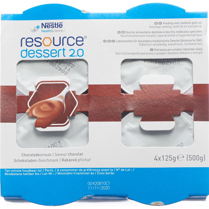 RESOURCE Dessert 2.0 Schokolade 4 Cup 125 g