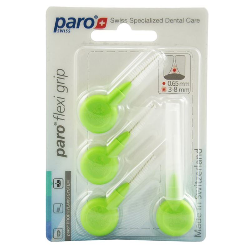PARO Flexi Grip 3/8.0mm hellgrün med konisch 4 Stk