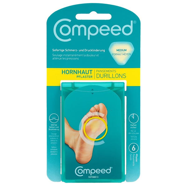 COMPEED Hornhaut Pflaster Medium Box 6 Stk