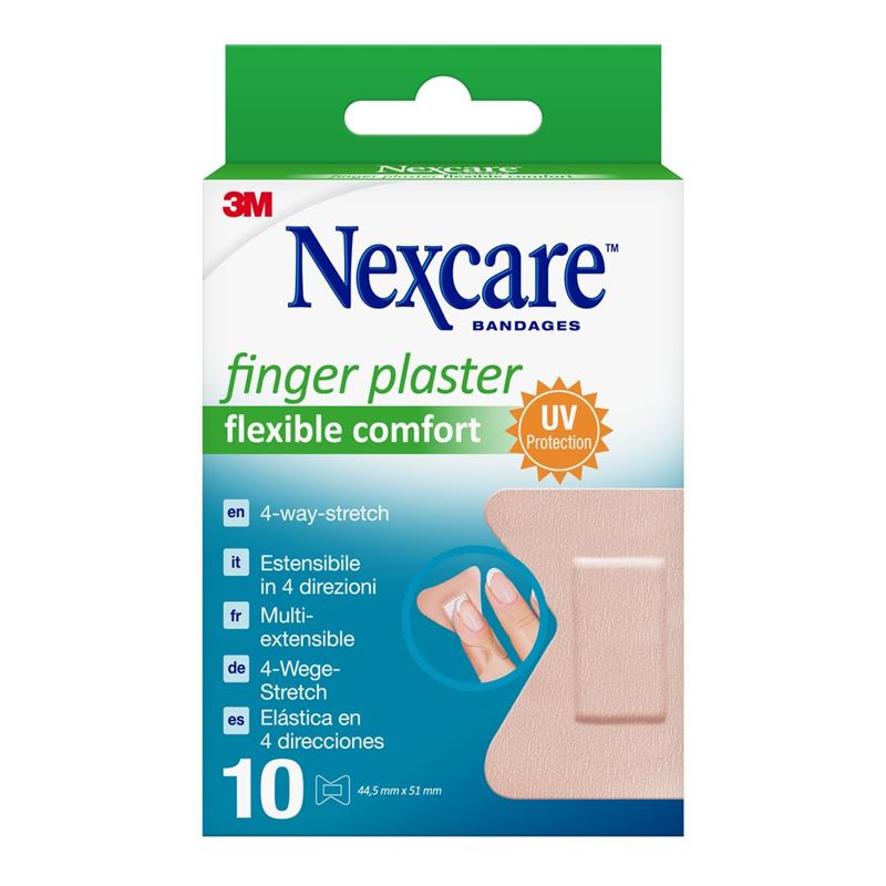 3M NEXCARE Fingerpflast Comfort 4.45x5.1cm 10 Stk