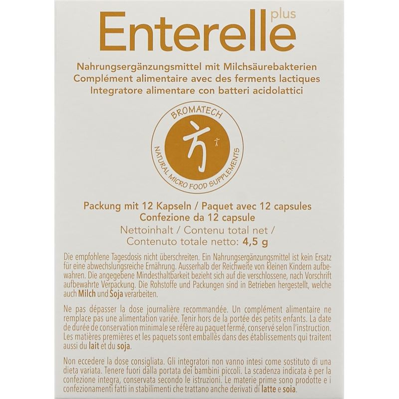 ENTERELLE PLUS BROMATECH Kaps 12 Stk