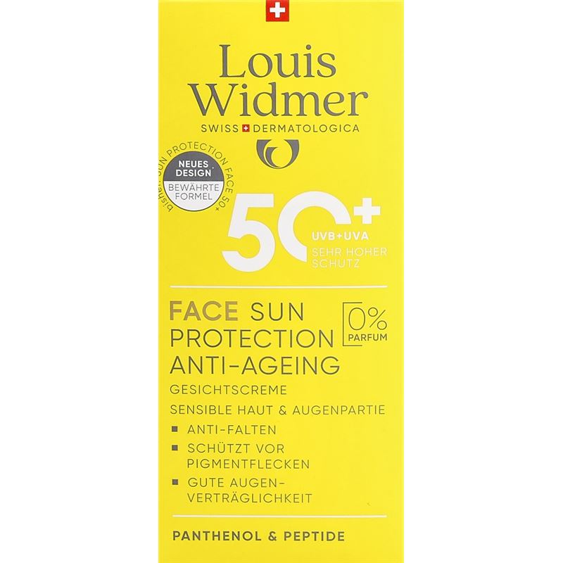 WIDMER Face Sun Prot Anti-Ag LSF50+ o Parf 50 ml