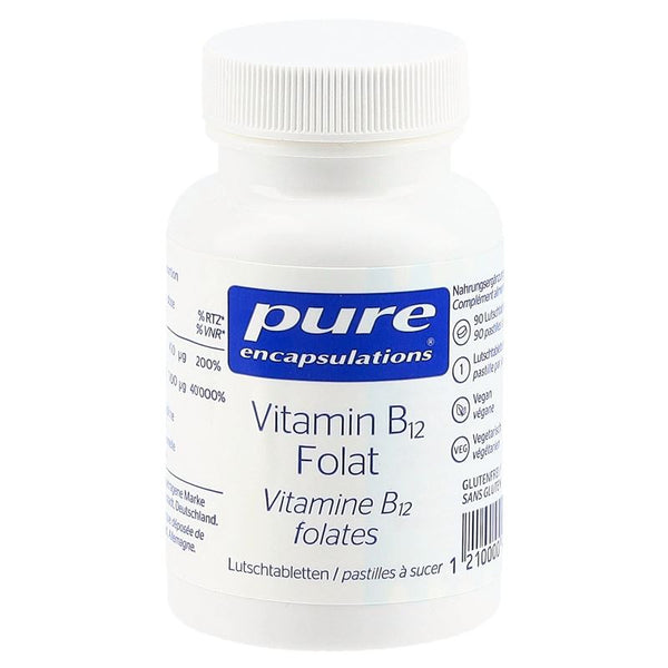 PURE Vitamin B12 Folat Lutschtabl CH Ds 90 Stk
