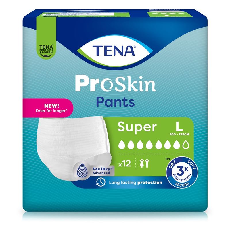 TENA Pants Super L 100-135cm (neu) 12 Stk