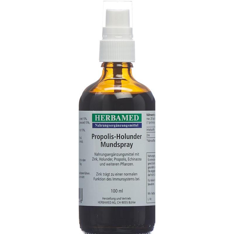 HERBAMED Propolis-Holunder Mundspray 100 ml