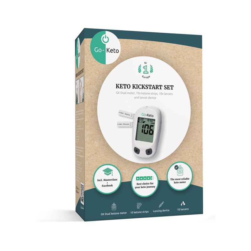 GO-KETO Messgerät Kickstart Gluk mg/dl Ket mmol/l
