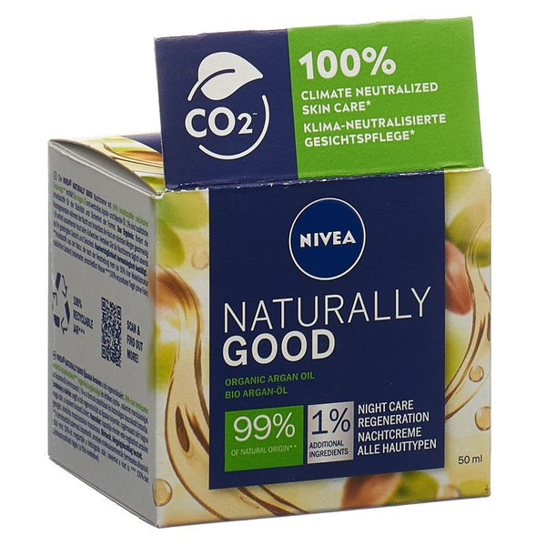 NIVEA Nachtcreme Naturally Good Bio-Argan 50 ml