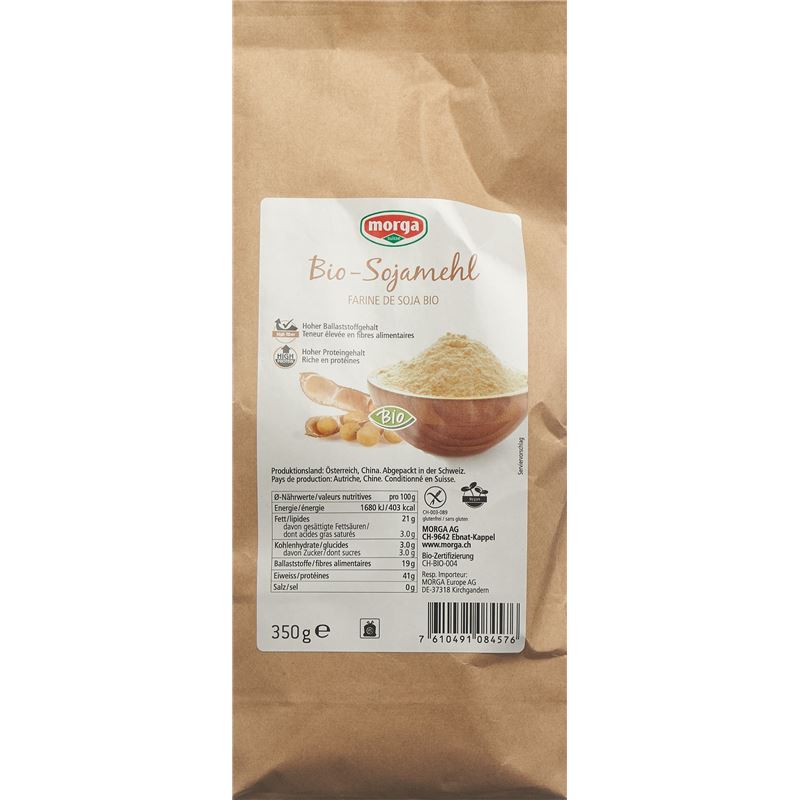 MORGA Sojamehl glutenfrei Bio Btl 350 g