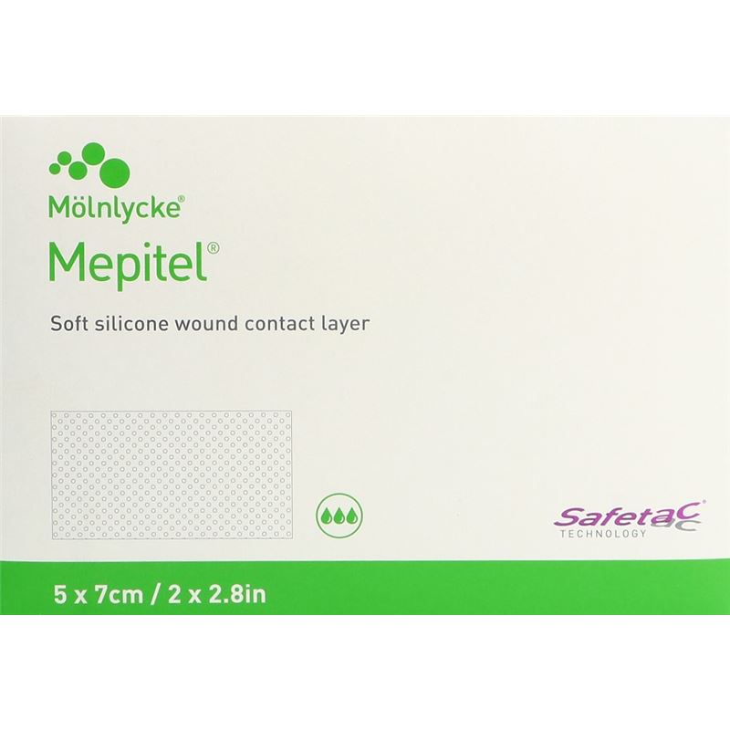 MEPITEL Wundauflage 5x7cm Silik 5 Stk